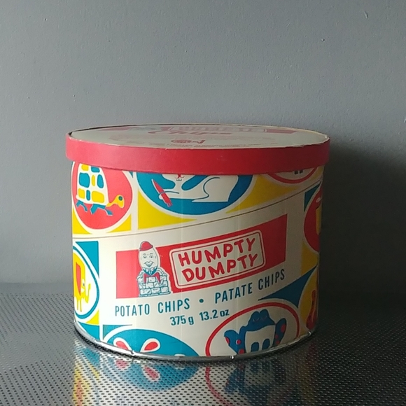 Vintage Humpty Dumpty chip container - Picture 1 of 5